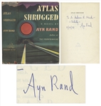 Ayn Rand Signed First Edition of Atlas Shrugged