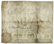 Benjamin Franklin Signed Land Grant From 1787 -- For Land in Philadelphia