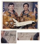 Columbia STS-1 Signed 10 x 8 NASA Photo by John Young & Robert L. Crippen