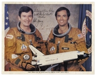 Columbia STS-1 Signed 10'' x 8'' NASA Photo by John Young & Robert L. Crippen