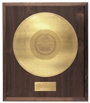 Tex Beneke ''Gold Record'' From Bluebird for ''Chatanooga Choo Choo'' -- With Accompanying Letter From Bluebird -- First Record to Ever Sell One Million Copies