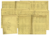 Tex Beneke Autograph Arrangement of Lazy Bones From 1949