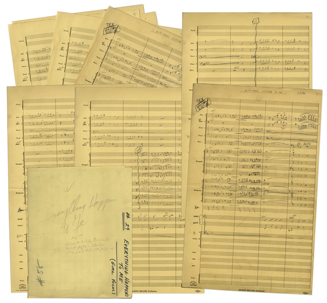 Tex Beneke Autograph Arrangement of ''Everything Happens To Me''