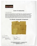 Tex Beneke Autograph Arrangement of ''Everything Happens To Me''