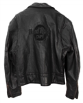Garry Beers of INXS Stage-Worn Black Leather Jacket -- With LOA From Garry Beers