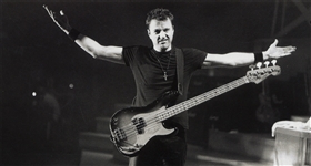 Garry Beers of INXS Stage-Worn Sapphire & 22k Cross Necklace by Theo Fennell -- With LOA From Garry Beers