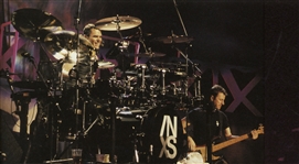 Garry Beers of INXS Stage-Worn Sapphire & 22k Cross Necklace by Theo Fennell -- With LOA From Garry Beers