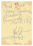 Apollo 11 Postcard Signed by Michael Collins & Buzz Aldrin -- With Note Signed by Neil Armstrong