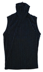 Prince Worn Metallic Turquoise Striped Outfit -- With Socks & Matching Shoes Featuring His Love Symbol