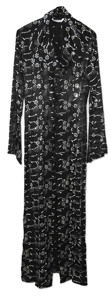 Dazzling Prince Stage-Worn Sequined Black Stage Coat -- With Shoes Adorned With His Love Symbol