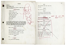 Lot of 10 ''Sanford & Son'' Scripts Owned & Annotated by Redd Foxx -- With Drawings of a Red Fox & Popeye -- From Redd Foxx Estate