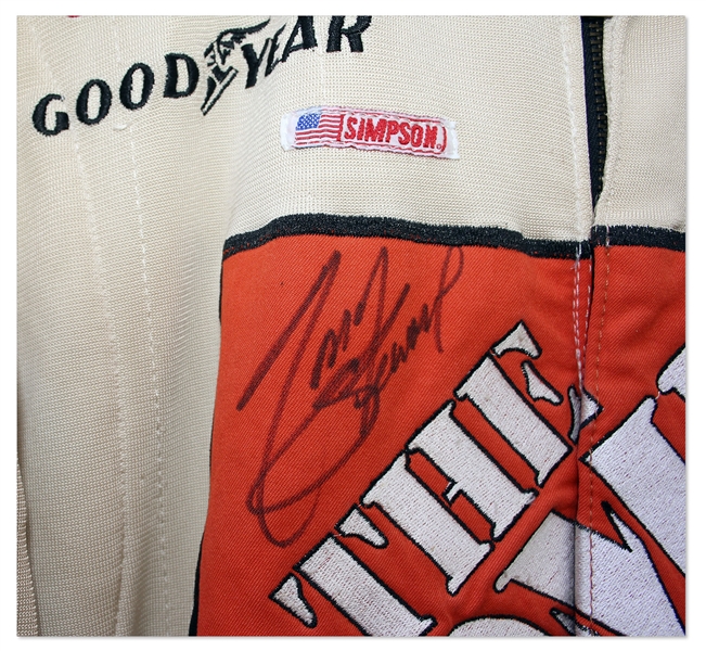 Tony Stewart Race-Worn & Signed Fire Suit From Rookie of the Year Season in 1999 -- 3-Time Champion