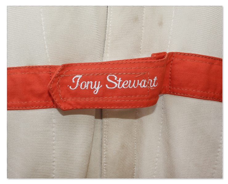 Tony Stewart Race-Worn & Signed Fire Suit From Rookie of the Year Season in 1999 -- 3-Time Champion