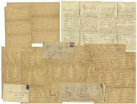 1940 Letter Aboard the U.S.S. Arizona, Sunk in Pearl Harbor Attack -- With U.S.S. Arizona Postmark on Envelope -- Also Includes 2 Letters Addressed to Ship, One the Day After Pearl Harbor