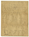 1940 Letter Aboard the U.S.S. Arizona, Sunk in Pearl Harbor Attack -- With U.S.S. Arizona Postmark on Envelope -- Also Includes 2 Letters Addressed to Ship, One the Day After Pearl Harbor