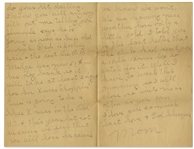 1940 Letter Aboard the U.S.S. Arizona, Sunk in Pearl Harbor Attack -- With U.S.S. Arizona Postmark on Envelope -- Also Includes 2 Letters Addressed to Ship, One the Day After Pearl Harbor