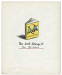 ''Curious George'' First Edition Signed by The Reys With Original Ink Drawing of Curious George -- First Book From 1941