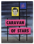 Dick Clarks 1964 Caravan of Stars Program, Featuring the Supremes -- 9 x 12 -- Cover Creases & Some Internal Writing, Overall Very Good