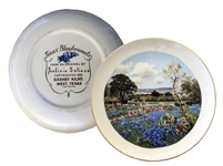 Porforio Salinas Bluebonnet Plate by Dashby Kilns