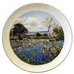 Porforio Salinas Bluebonnet Plate by Dashby Kilns