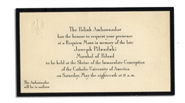 Calvin Coolidge Thank You Card -- Lot Also Includes Diplomatic Invitations
