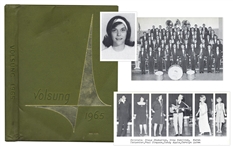Karen Carpenters 1965 Yearbook as a High School Sophomore -- Shows the Young Entertainer Singing in Various Photos