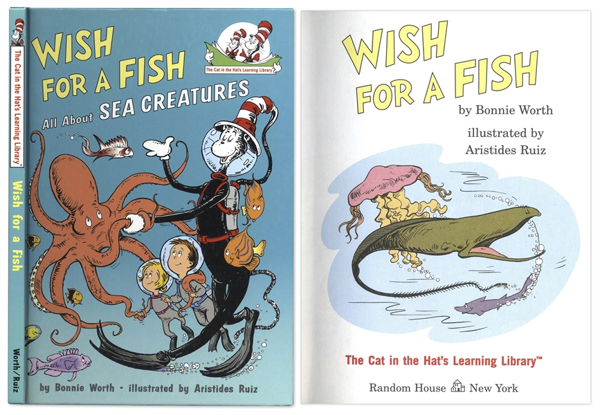 First Printing of ''Wish For A Fish All About Sea Creatures'' -- Narrated by The Cat in the Hat