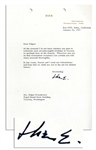 Dwight Eisenhower Typed Letter Signed, Sending Birthday Wishes -- ...I am certain you will enjoy yourself thoroughly...