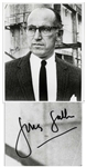 Polio Vaccine Pioneer Jonas Salk 8 x 10 Signed Photo