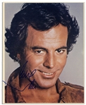 Julio Iglesias 8 x 10 Glossy Signed Photo -- Pinhole in Bottom Border, Very Good -- With Michael Wehrmann COA
