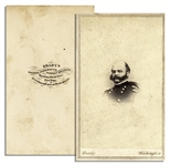General Ambrose Burnside CDV -- Mathew Brady Backstamp