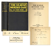 S.S. Van Dine Signed First Edition The Scarab Murder Case -- 1930 Philo Vance Whodunnit