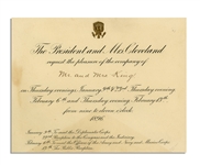 Grover Cleveland 1896 White House Invitation