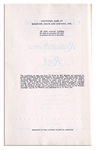 Carl Sandburg Signed First Edition of ''Remembrance Rock''