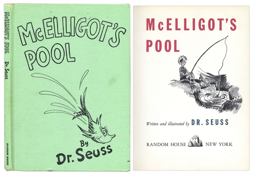 Dr. Seuss ''McElligot's Pool'' -- Early Book by the Popular Children's Author