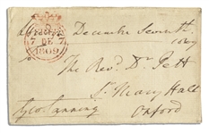 Prime Minister George Canning Free Frank Signed Geo Canning -- 1809 -- 4.75 x 3 -- Very Good