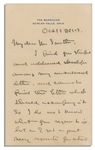 'Christy Girl'' Artist Howard Chandler Christy Autograph Letter Signed -- ''...I do not know what your request is, but...I send this at random...''
