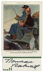 Norman Rockwell Signed Print of The Christmas Coach