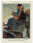 Norman Rockwell Signed Print of ''The Christmas Coach''