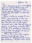 Harper Lee Autograph Letter Signed -- ''...I hope to attend at least a couple of concerts...''