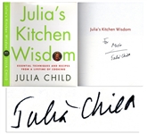 Julia Child Signed First Edition of Julias Kitchen Wisdom