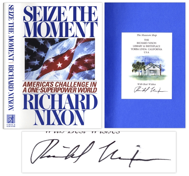 Richard Nixon ''Seize The Moment'' Signed Book