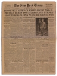 U.S. Prepares to Pay Last Respects to FDR in The New York Times From 14 April 1945 -- ...the world...joined with...Americans to mourn the death of Mr. Roosevelt...