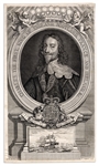 19th Century English Civil War Archive -- Etchings of King Charles I & Oliver Cromwell -- With a Facsimile of Charles' Signed Death Warrant