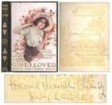 Howard Chandler Christy Signed First Edition of The Girl I Loved -- Featuring His Illustrations