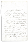 Jenny Lind ''Swedish Nightingale'' Autograph Letter Signed