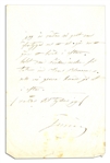 Jenny Lind ''Swedish Nightingale'' Autograph Letter Signed