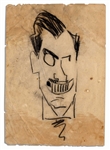 Enrico Caruso Hand-Drawn Sketch