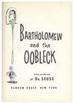 Dr. Seuss ''Bartholomew and the Oobleck'' First Printing -- With Original Dust Jacket