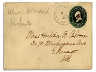 Oliver Wendell Holmes Autograph Note Signed -- ''...It warms my old heart and makes me grateful to you for giving such free and kind expression to your thoughts and feelings...''